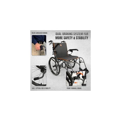 LightechMobility Foldable Wheelchairs for Adults Lightweight 20 lbs ...