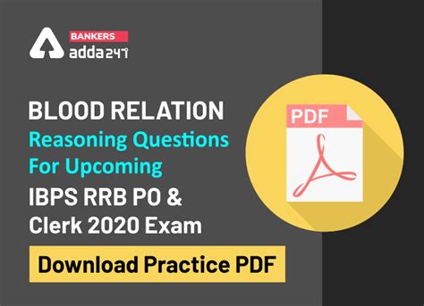 Blood Relation Reasoning Questions For upcoming IBPS RRB PO & Clerk ...