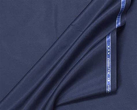 Raymond Fabrics Solid Trouser Fabric (Blue,1.2 Meters, Unstitched ...