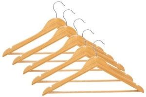 SAVE GREEN Wooden Shirt Pack of 5 Hangers For Shirt Price in India ...