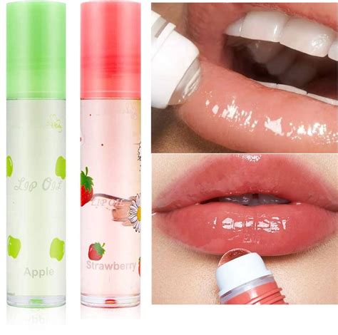 ADJD Apple & STRAWBERRY Roll On Lip Oil, Lip Lightening & Plumping men ...