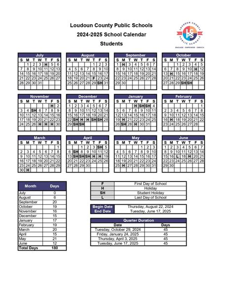 Loudoun County Public Schools Calendar 2024-2025 [PDF]