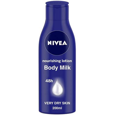 Amazon.com : Nivea Nourishing Lotion Body Milk, 200ml : Beauty ...