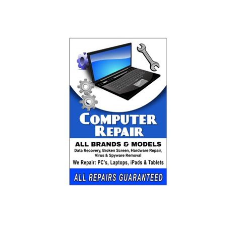 Image result for Computer Repair Advertisement