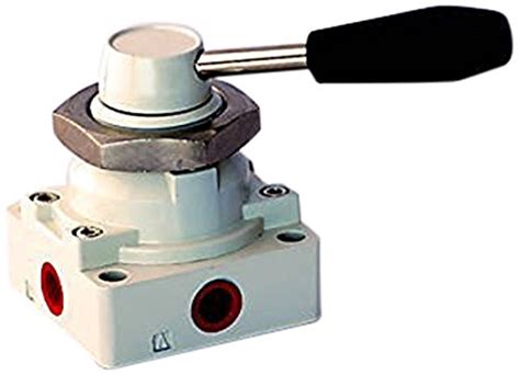 Buy MettleAir 4HV330C-10 Pneumatic Air Valve, 4 Way, 3 Position, Hand ...
