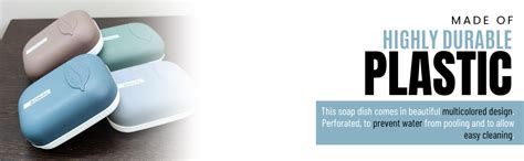 CSM Plastic Soap Case With Lid Soap Holder Soap Dish For Bathroom ...