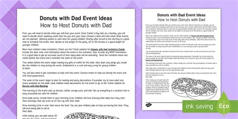 Donuts with Dad Event Ideas | Father’s Day | Twinkl USA