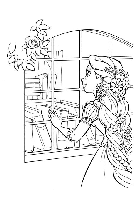 Printable Tangled Coloring Pages