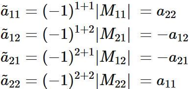 Image result for Cofactor Matrix