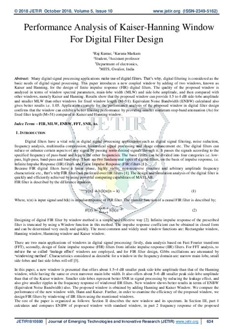 Filter Design Using Hanning Windows 的图像结果