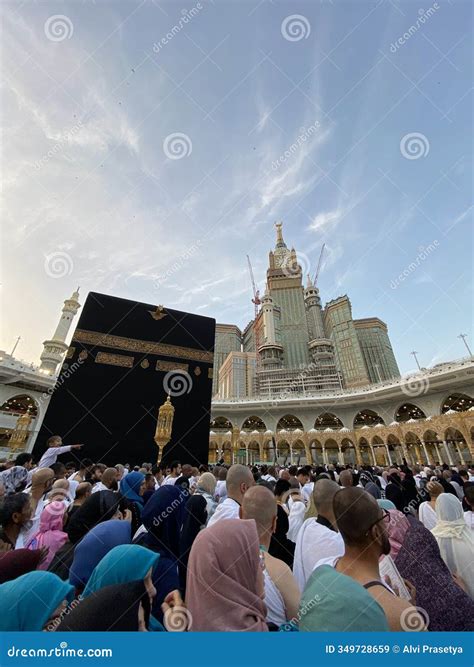 Iconic Kaaba Building At Al Haram Mosque Is An Important Building For ...