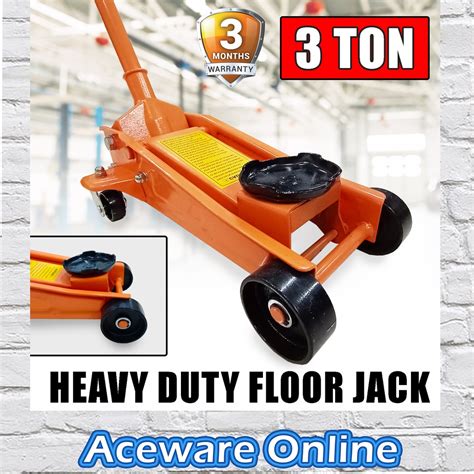 3 Ton 220LF Heavy Duty Floor Jack Hydraulic Service Garage Jack Jet ...