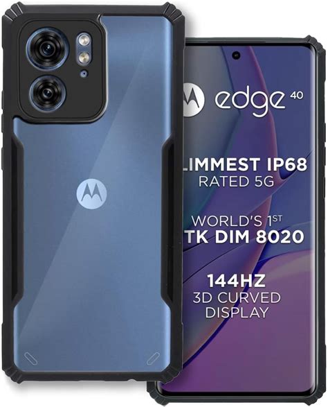 Plus Basic Case for Motorola Moto Edge 40 (Rubber_Clear) : Amazon.in ...