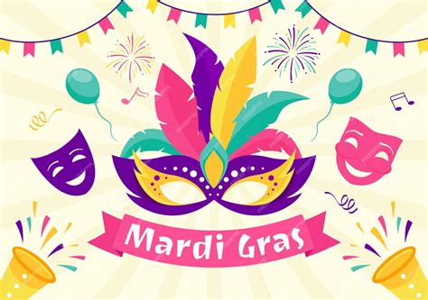 Premium Vector | Mardi gras carnival vector illustration translation is ...