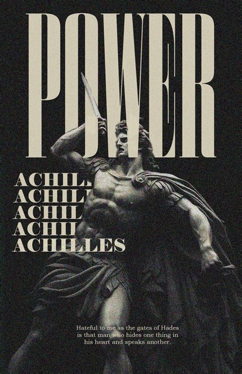 ACHILLES | Graphic poster, Graphic design, Greek gods