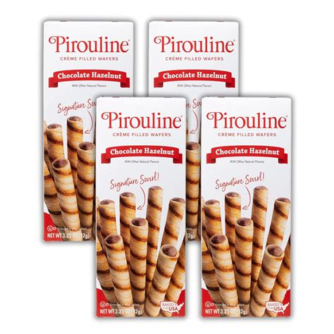 Amazon.com: Pirouline Rolled Wafers – Chocolate Hazelnut – Rolled Wafer ...