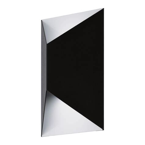 EGLO Predazzo 1-Light 8.27-in H Black LED Outdoor Wall Light at Lowes.com