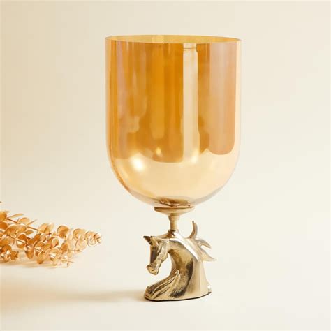 Buy Tropical Paradise Glass Horse Vase from Home Centre at just INR 2199.0
