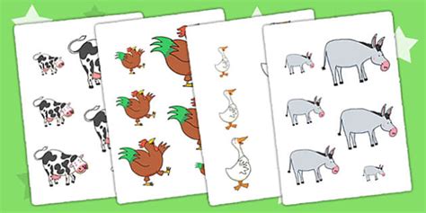 Size Ordering to Support Teaching on Farmyard Hullabaloo