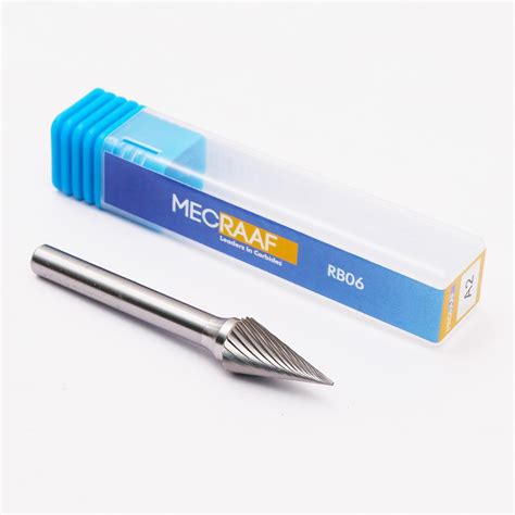 MECRAAF® Super Grade Carbide Rotary Burr Cutter|Single Cut| 6mm Shank ...