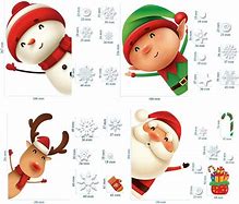Image result for XIMISHOP 82PCS Christmas Snowflake Window Clings Stickers For Glass, Xmas Decals Decorations Holiday Snowflake Santa Claus Reindeer Decals For Party