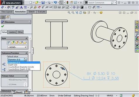 Image result for Tolerance SolidWorks Drawing