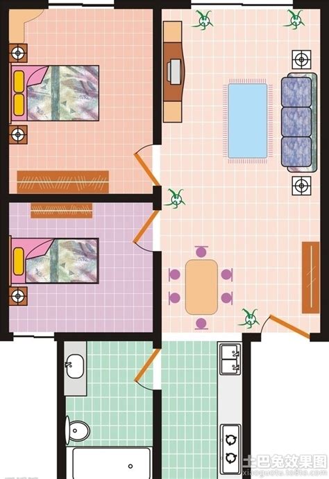 室内设计方案平面CAD布置图