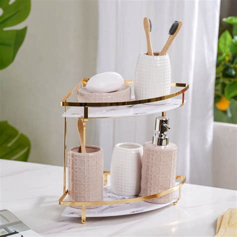 Buy Double Decker Corner Storage Rack Online| Nestasia