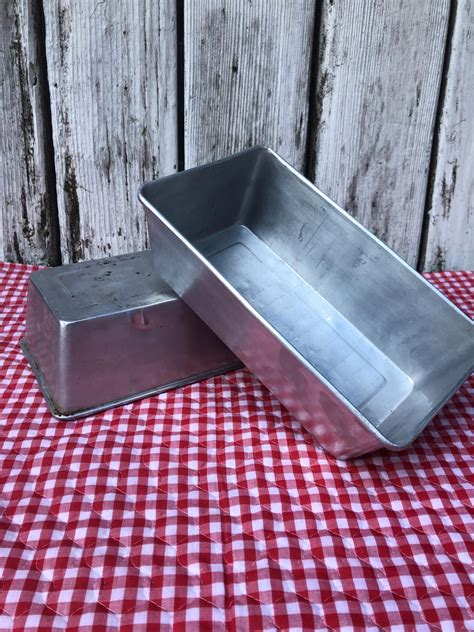 Battered Aluminum Bread Pans. Farmhouse Loaf Pans. My Home Kitchen - Etsy