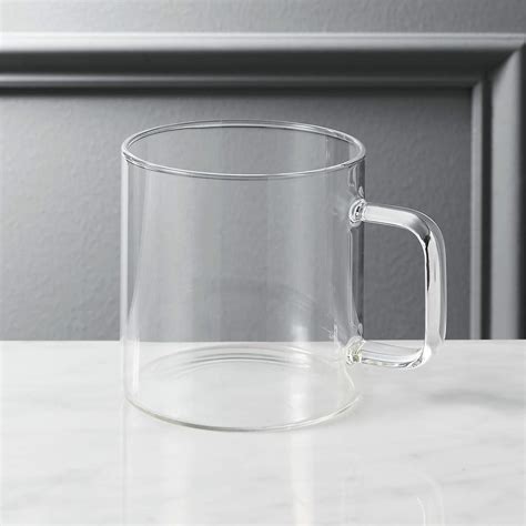 Cantina Clear Glass Coffee Mug 10oz + Reviews | CB2