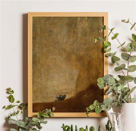 Francisco De Goya: The Dog 1823, Classic Photo Poster Art, Dog, Dog ...