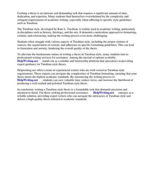 Image result for Turabian Format Paper Example