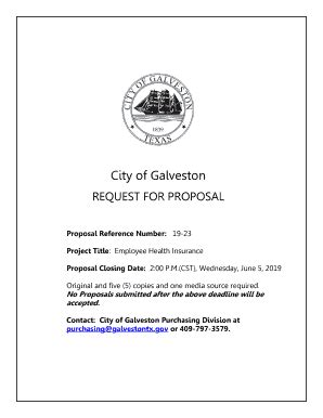 Fillable Online Proposal Reference Number: 19-23 Fax Email Print ...