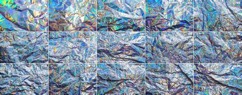 15 Crumpled Holographic Paper Textures — Teletype