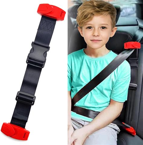 VELEGO Child Seat Belt Adjusters - Adjustable Seat Belt Positioners with Clips and Positioning ...