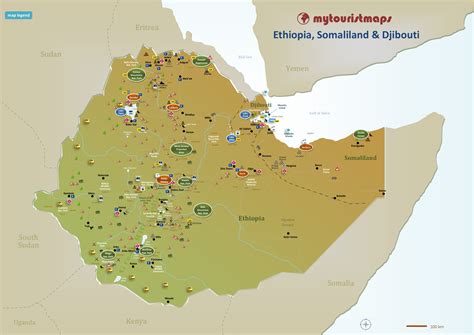 Best to see in Ethiopia, Somaliland and Djibouti : r/Maps