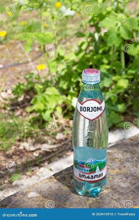Borjomi, Georgia: Bottle of Famous Georgian Mineral Water Borjomi on ...