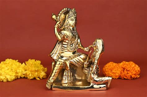 Buy Brass Baglamukhi Statue in Medium Size Online @ Great Price - Rudra ...