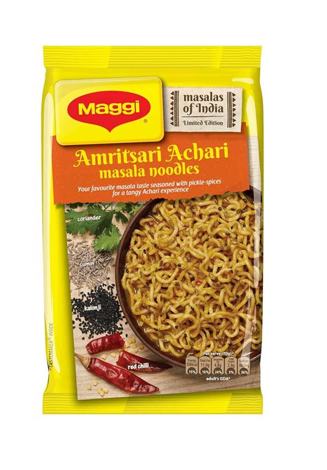 Maggi Amritsari Achari Masala Noodles, 73g (Pack of 6) : Amazon.in ...