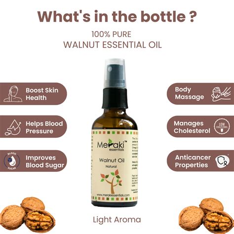 Walnut Oil | Haircare & Skincare Oil | Meraki Essentials