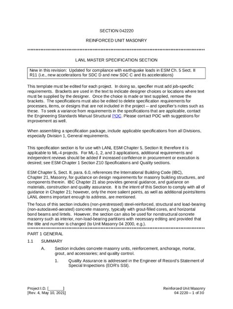 ESM Chapter 5 Section I - LANL Engineering Standards - engstandards ...