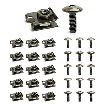 Minho 15Pcs U-Shaped Fasteners with M6 Screw Hole in Carbon Steel ...