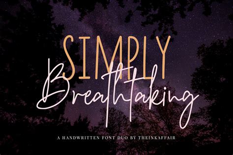 Simply Breathtaking Font Duo | Script Fonts ~ Creative Market