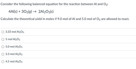 Image result for Al O2 Balanced Equation