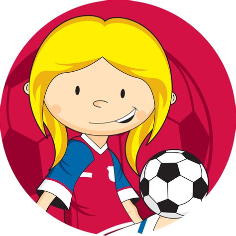 Girls Football Cartoon 的图像结果