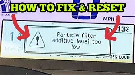 Particle Filter Additive Level Too Low C4 的图像结果