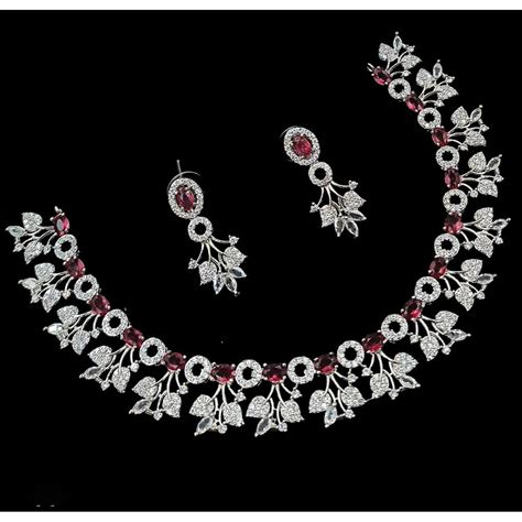 NAFJ Grand American Diamond Statement Necklace Set – JewelEMarket
