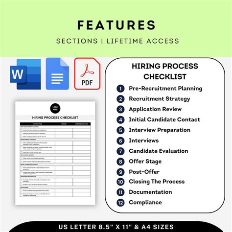 Image result for Hiring Process Checklist