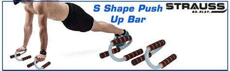 Strauss S Shape Push up Bar, Pair (Black/Orange) : Amazon.in: Sports ...