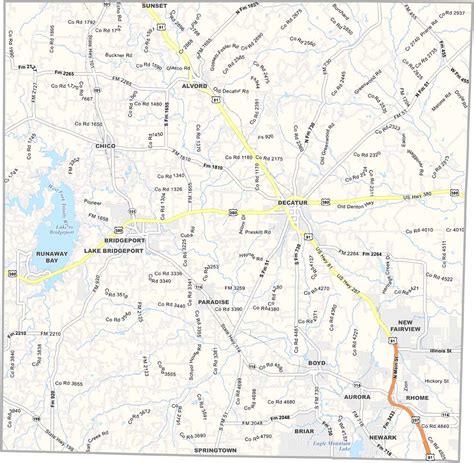 Wise County Map, Texas - US County Maps